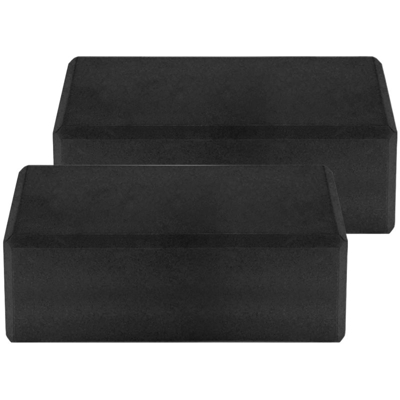 Mattone yoga EVA, nero, 2 pezzi - ASUPERMALL