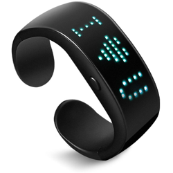 Ricaricabile Bluetooth APP braccialetto display a quattro colori LED Font - ASUPERMALL precio