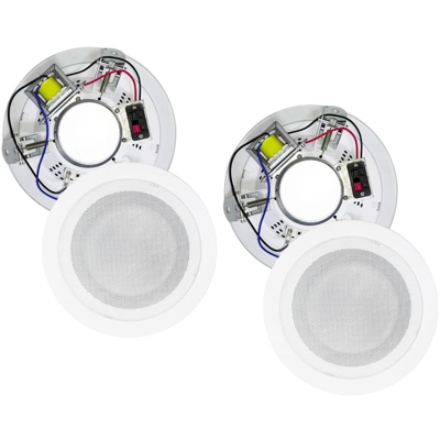 Casse Da Incasso 10W Parete/Soffitto Altoparlante Da Controsoffitto Musica 2 Pezzi - HOUSECURITY