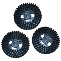 Kit 3 spazzole con setole di colore nero senza ganci adattabile LUCIDATRICE - UNIVERSALE precio