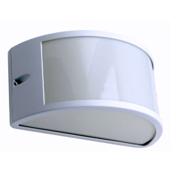 APPLIQUE DA ESTERNO MEZZALUNA ALLUMINIO IP44 ATTACCO E27 LAMPADA DA PARETE MURO -Bianco - GREENLIGHT características
