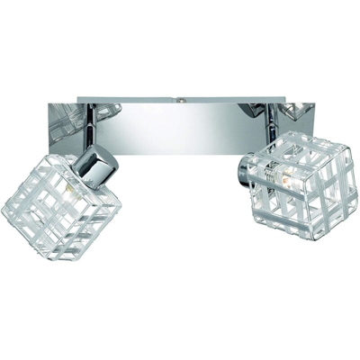Trio Lighting Italia Jail Barra 2 Spot Quadra Cromo R81352106