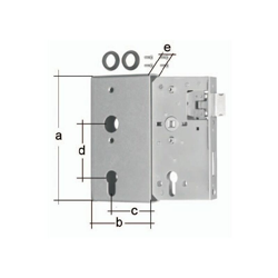 Valigetta con serratura DIN L/R dimensione A 172 dimensione B 94 dimensione C 60mm GAH - Gah Alberts en oferta