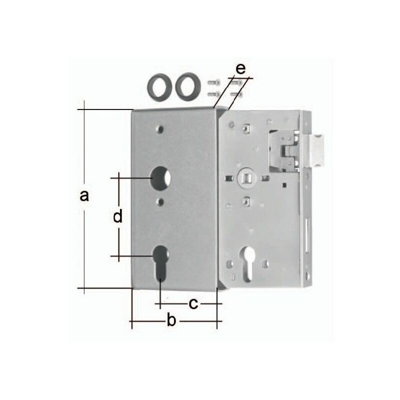 Valigetta con serratura DIN L/R dimensione A 172 dimensione B 94 dimensione C 60mm GAH - Gah Alberts