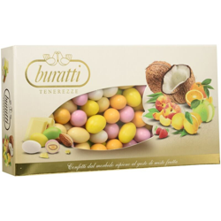 Buratti Confetti con Ripieno alla Frutta, Gusti Assortiti, Tenerezze Misto Frutta Colorati - 1000 g en oferta