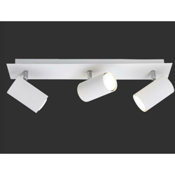 Trio Lighting Italia Marley 3 Spots Da Soffitto Attacco Gu10 35W In Metallo Colore Bianco 802400301 precio
