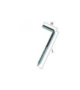 Ferramenta&casalinghi - RAMPINO VITE ZN 19x 50 mm3.50x 40 h15.5 Pz10 GEMAC - FERRAMENTA & CASALINGHI