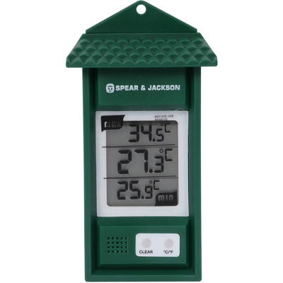 Spear & Jackson 53106 Termometro mini maxi Digital Verde