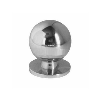 Pomolo Sfera Ghiera Ottone Cromato mm 25 - ELAB