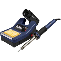 FERM Stazione di saldatura 48W, temperatura massima 480 °C. Illuminazione a LED - Protezione contro il surriscaldamento. Include accessori precio
