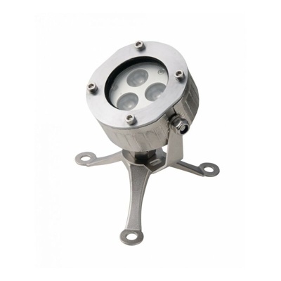 Intec - PROIETTORE LED NEPTUNE NERO 3X3W 24V DC RGB IP68 11,5X15,8CM