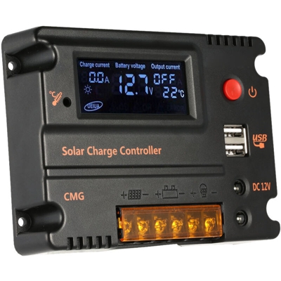 Regolatore solare, protezione da sovraccarico, 12V / 24V -10A, M67 - ANSELF