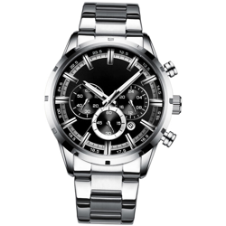 CURREN 8355M uomini della vigilanza del quarzo della fascia dell'acciaio inossidabile Moda multifunzione orologio da polso 3ATM luminoso display del precio