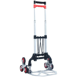 Carrello per Scale Pieghevole 70 kg in Alluminio Argento - VIDAXL en oferta