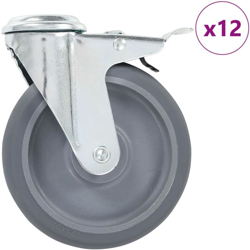 Ruote Girevoli con Foro per Bullone 12 pz 125 mm - VIDAXL precio