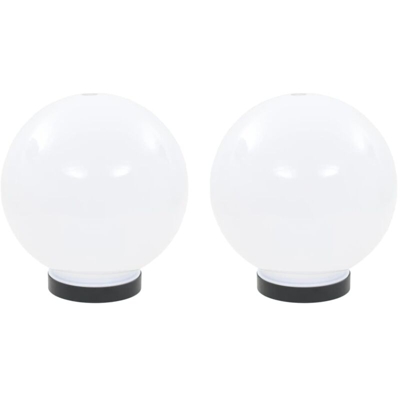 Set Lampade a LED Sferiche 2 pz 20 cm in PMMA - VIDAXL