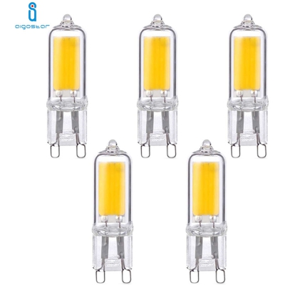 Aigostar - LAMPADINA LED G9 3W 300LM LUCE BIANCO FREDDO 6500K A+ VETRO NO ALOGENA 5 PEZZI