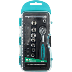 Penggong 38pcs cricco Chiavi cacciavite della chiave Kit Metric 1/4 'drive con 26 parti scanalato / Philips / Pozi / Torx / esagono / Carre / características