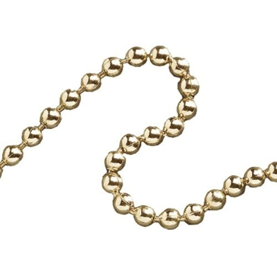 Catena a palline in ottone lucido 3,2 mm x 10M - FAICHBPB3210 - Faithfull
