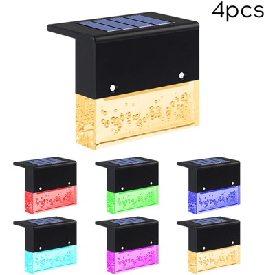 Segnapasso solare IP55 luce calda + RGB 4PCS - ASUPERMALL