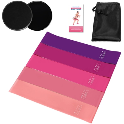 Fascia viola resistente alla polvere in 5 pezzi + 2 dischi scorrevoli - ASUPERMALL
