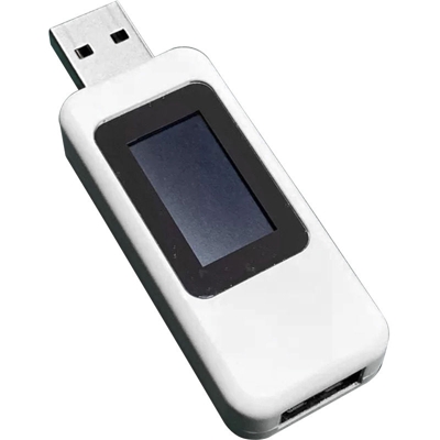 Voltaggio USB e amperometro, bianco - ASUPERMALL