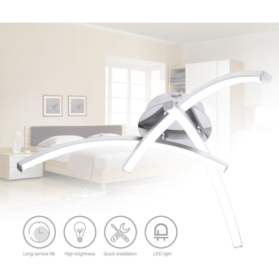 3 rami L-DE luce bianca 18W luce di soffitto Cucina Soggiorno Camera da letto moderna lampada a sospensione - ASUPERMALL