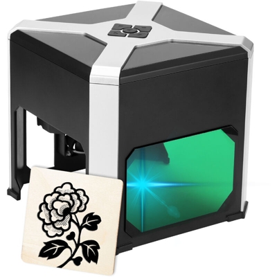 3000mW piccola macchina per incidere desktop a casa, 80 * 80mm zona Incisione, 220V UE - ASUPERMALL