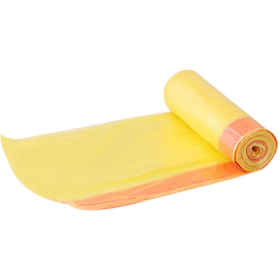 Asupermall - Sacco per la spazzatura, chiusura con cordoncino, 45 * 55 cm, 15 pezzi, giallo