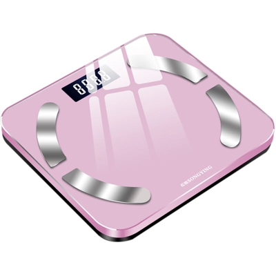 bilance intelligenti per la casa, scale, scale di grasso grasso corporeo, sezione della batteria, rosa, consegna senza batteria - ASUPERMALL