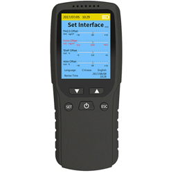 8-in-1 Tester della qualita dell'aria Termometro PM2.5 / 10 / 1.0 Analizzatore TVOC HCHO Batteria al litio incorporata DM106A Versione aggiornata características