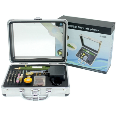 Mini smerigliatrici set di penne, macchina di micro-incisione, P-800 Kit di alluminio (UE) - ASUPERMALL