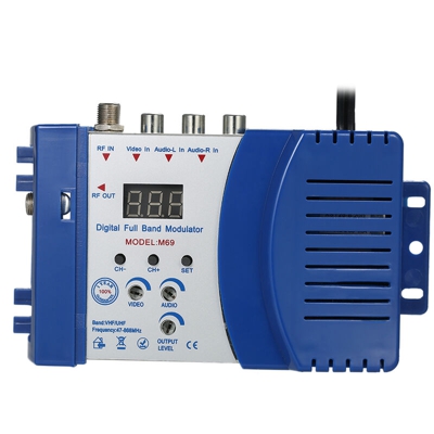 Compact modulatore RF Video Audio TV Converter RHF UHF amplificatore del segnale AC230V - ASUPERMALL