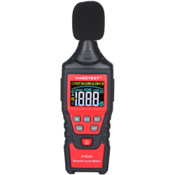 Misuratore di decibel digitale Schermo a colori LCD Intervallo di misurazione 30-130 dB (pesato A) con custodia rossa (spedita senza batterie) en oferta