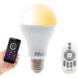 2.4G intelligente stepless remoto oscuramento della lampada puo passare attraverso il LED parete cellulare toner APP / doppio comando remoto 7W en oferta