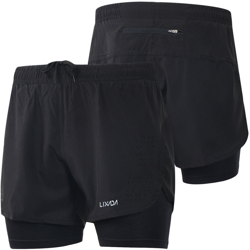 Shorts da uomo traspiranti, B179, neri, XXL - ASUPERMALL precio