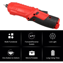 4V litio multifunzione cacciavite, strumenti di riparazione a casa - ASUPERMALL precio