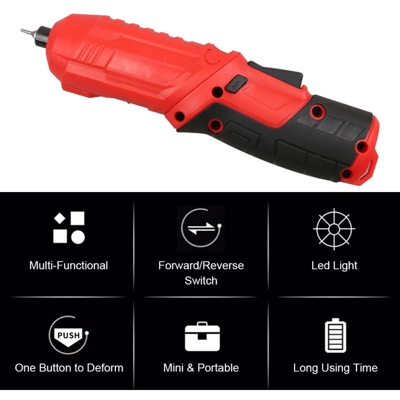 4V litio multifunzione cacciavite, strumenti di riparazione a casa - ASUPERMALL
