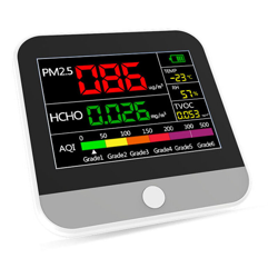 Rilevatore di qualita dell'aria Misuratore di temperatura e umidita LCD DM-306 - ASUPERMALL en oferta