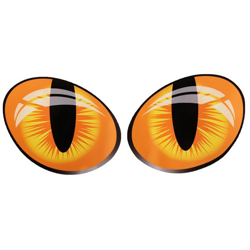 Simulazione prospettiva gatto specchio riflettente vetrofanie auto stile apposto 1 (10 * 8cm) - ASUPERMALL en oferta