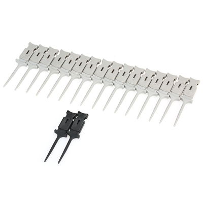 18pcs Mini test Hook uscita HT321 doppia pinza Piazza Perni per oscilloscopio - ASUPERMALL