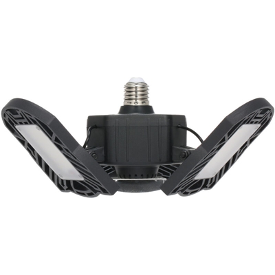 fotosensore garage lampada LED AC85-265V 6000lm adeguato pieghevole lampada E26 / E27 per illuminazione dell'interno nero - ASUPERMALL