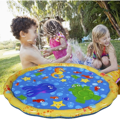 PVC cuscino gonfiabile per bambini Bambini Spray Water Game Pad Giardino d'estate Prato Bambini Playmat padre-figlio Water Game Mat, 100 centimetri