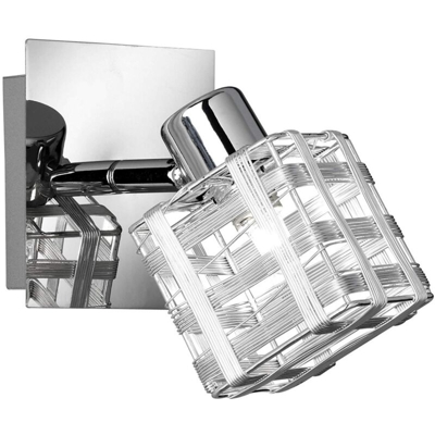 Trio Lighting Italia Jail Spot Quadrato Cromo R81351106