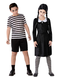 Costume di coppia bambini famiglia gotica en oferta