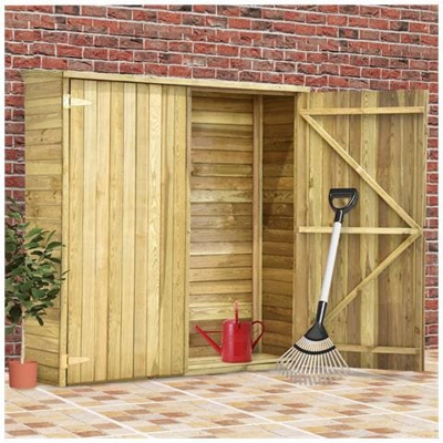 Rimessa Attrezzi Da Giardino 163x50x171 Cm In Pino Impregnato