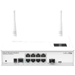 SWITCH MIKROTIK CloudRouter 109-8G-1S-2HnD-IN with AtherosAR9344 CPU 128MB RAM 8xGigabit LAN, 1xSFP, 2.4Ghz 802.11b / g / n wireless en oferta