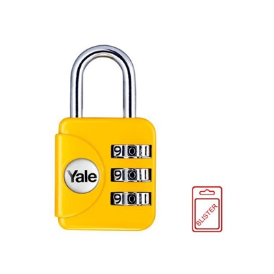 Yale - Lucchetto da viaggio YP1 a combinazione grigio blister