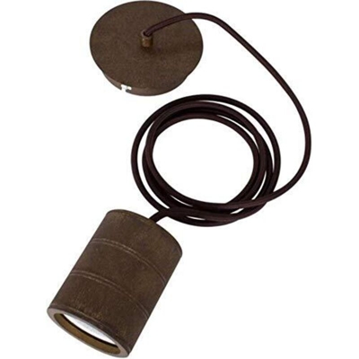 LAMPADA A SOSPENSIONE 100 ATTACCO E40 COLORE BRONZO ANTICO 965256 - Calex