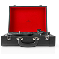 Giradischi Valigetta Vintage Altoparlanti Stereo Mangiadischi Retrò Vinili - NEDIS precio